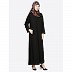 A line Casual Abaya - Black
